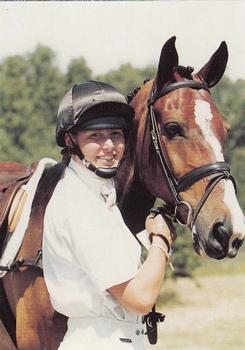 1995 Collect-A-Card Equestrian #162 Anna Hermann / Micro Macro Front